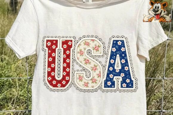 A Designer's Hands-On Look at the USA Floral Faux Embroidery Clipart