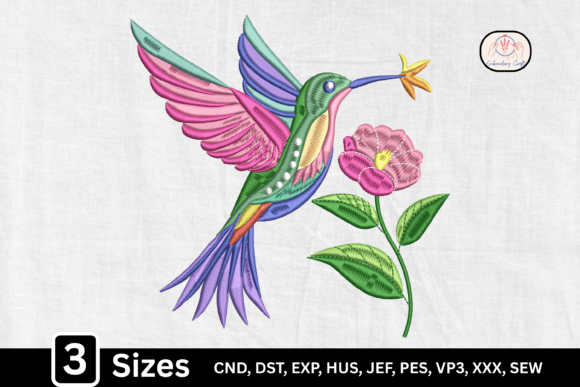 A Designer's Review of the Boho Floral Hummingbird Embroidery