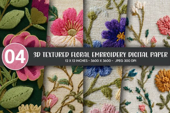 A Designer's Review: Using the 3D Textured Floral Embroidery Digital