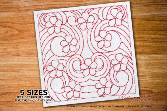 A Lovely Periwinkle Embroidery Design for Handmade Gifts