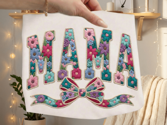 A Professional Review: The MAMA Floral Mama Faux Embroidery Design