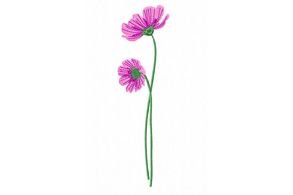 A Thorough Review of the Pink Cosmos Flowers Embroidery Design
