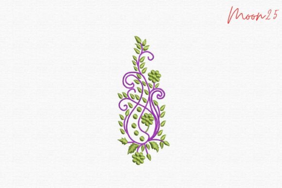 An Elegant Floral Vine Scroll for Seasonal Projects