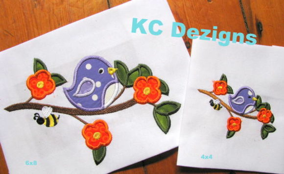 Bird on Branch with Flowers: An Embroidery Designer's Review