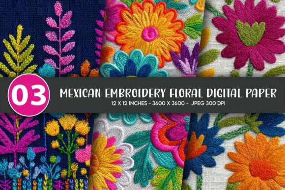 Mexican Embroidery Floral Digital Paper: A Holiday Product Review