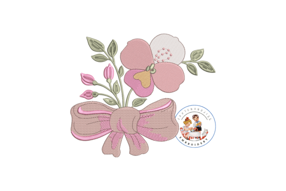 Orchid with Coquette Bow Embroidery Review