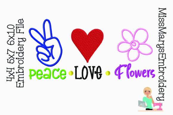 Peace Love Flowers: A Spring Embroidery Design Review