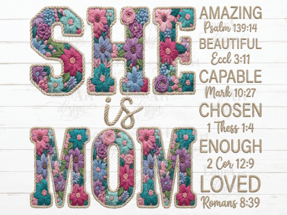 SHE is MOM: A Floral Embroidery Design Review for Makers