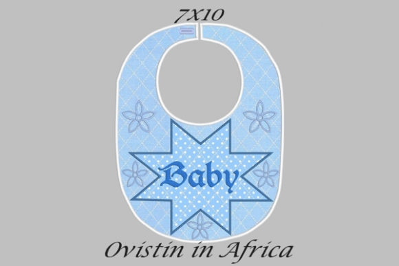 Star Flowers Baby Bib Embroidery Design Review